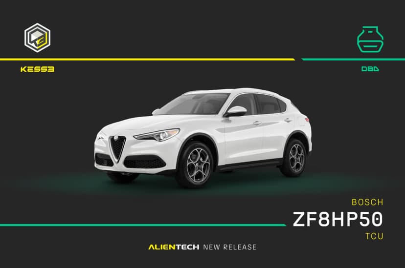 Nouveau protocole OBD pour TCU Bosch ZF8HP50 – Alfa Romeo.